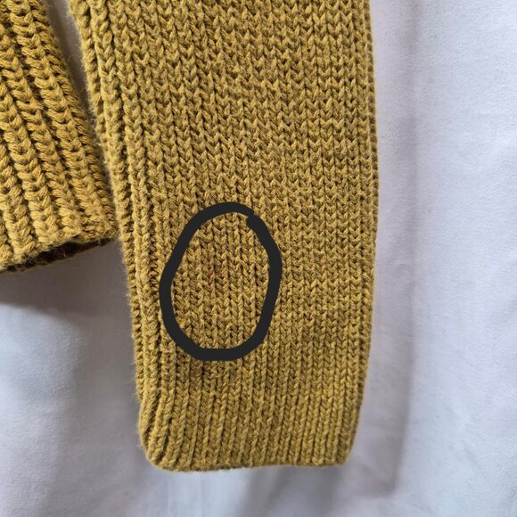 Margaret Oleary Sweater Womens M Yellow Cotton Knit Pullover Long Sleeve Top - Picture 7 of 8